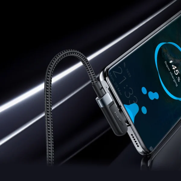 Acefast C5-03 juodas USB-C - USB-C PD QC kabelis 100W 5A 480Mb/s 2 m - juodas - Image 13