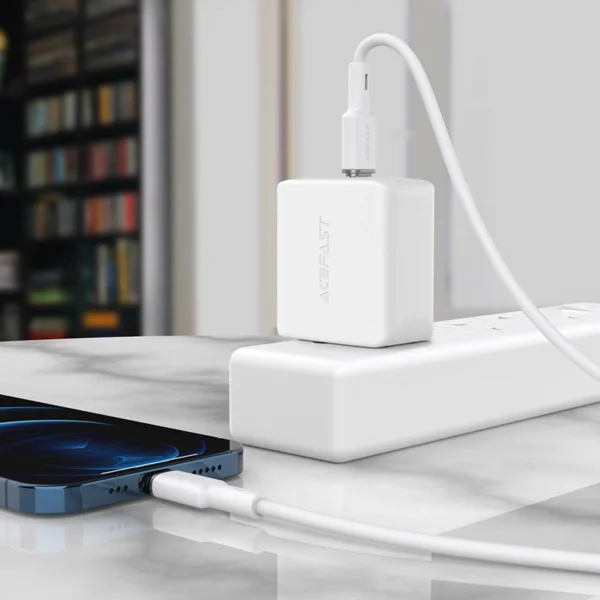 Acefast kabelis MFI USB Type-C - Lightning 1,2 m, 30W, 3A juodas (C2-01 black) - Image 6
