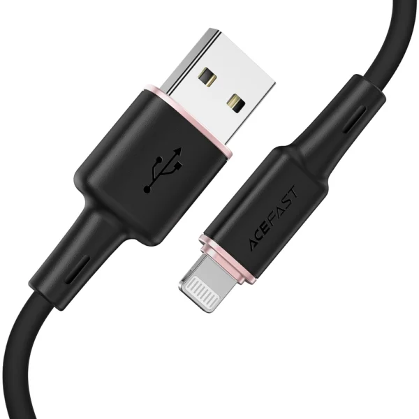 Acefast kabelis MFI USB - Lightning 1,2 m, 2,4A juodas (C2-02 black) - Image 9