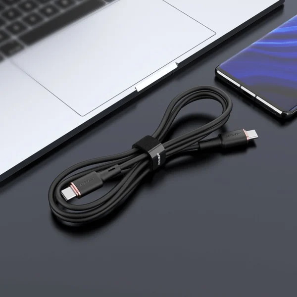 Acefast C2-03-CC USB-C - USB-C PD QC kabelis 60W 3A 480Mb/s 1,2 m - žalias - Image 4