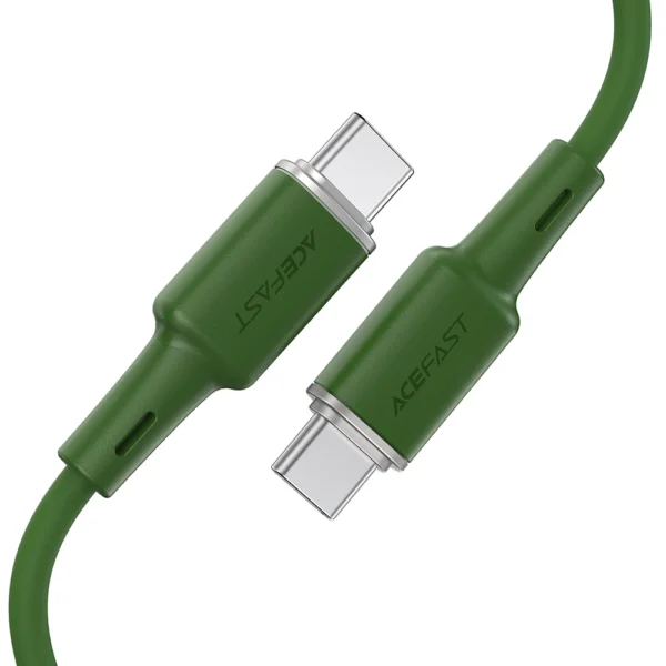 Acefast C2-03-CC USB-C - USB-C PD QC kabelis 60W 3A 480Mb/s 1,2 m - žalias - Image 7