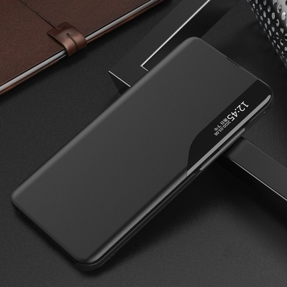 Eco Leather View Case elegantiškas dėklas su atverčiamu dangteliu ir stovėjimo funkcija Xiaomi Redmi Note 11 Pro+ 5G (China) / 11 Pro 5G (China) / Mi11i HyperCharge / Poco X4 NFC 5G juodas - Image 7