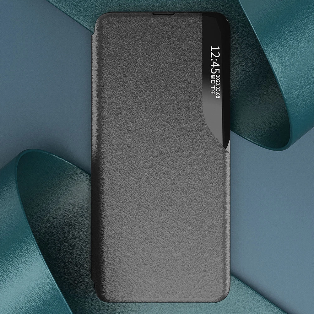Eco Leather View Case elegantiškas dėklas su atverčiamu dangteliu ir stovėjimo funkcija Xiaomi Redmi Note 11 Pro+ 5G (China) / 11 Pro 5G (China) / Mi11i HyperCharge / Poco X4 NFC 5G juodas - Image 11