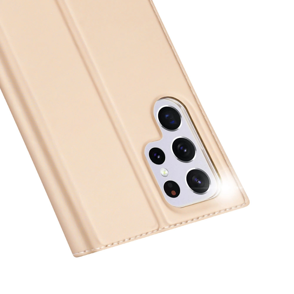 Dux Ducis Skin Pro kabura dėklas Samsung Galaxy S22 Ultra auksinis - Image 3