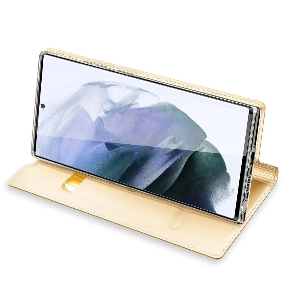 Dux Ducis Skin Pro kabura dėklas Samsung Galaxy S22 Ultra auksinis - Image 4