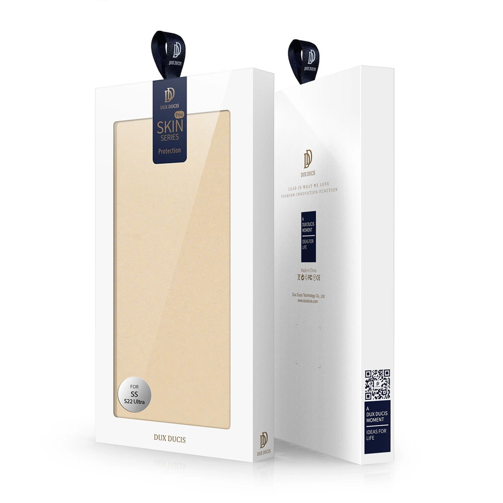 Dux Ducis Skin Pro kabura dėklas Samsung Galaxy S22 Ultra auksinis - Image 5