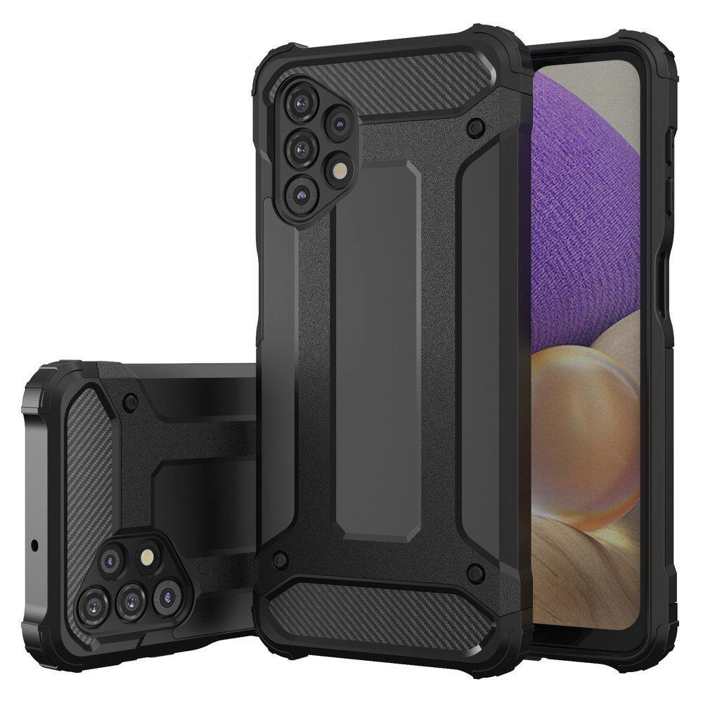Hybrid Armor tvirtas hibridinis dėklas Samsung Galaxy A73 juodas - Image 2