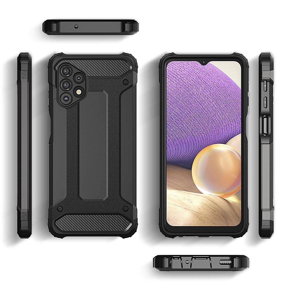 Hybrid Armor tvirtas hibridinis dėklas Samsung Galaxy A73 juodas - Image 4