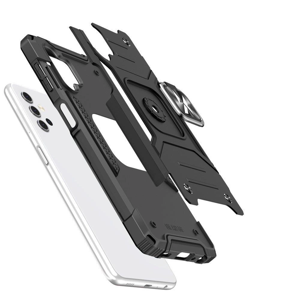 Wozinsky Ring Armor tvirtas hibridinis dėklas + magnetinis laikiklis Samsung Galaxy A73 auksinis - Image 3