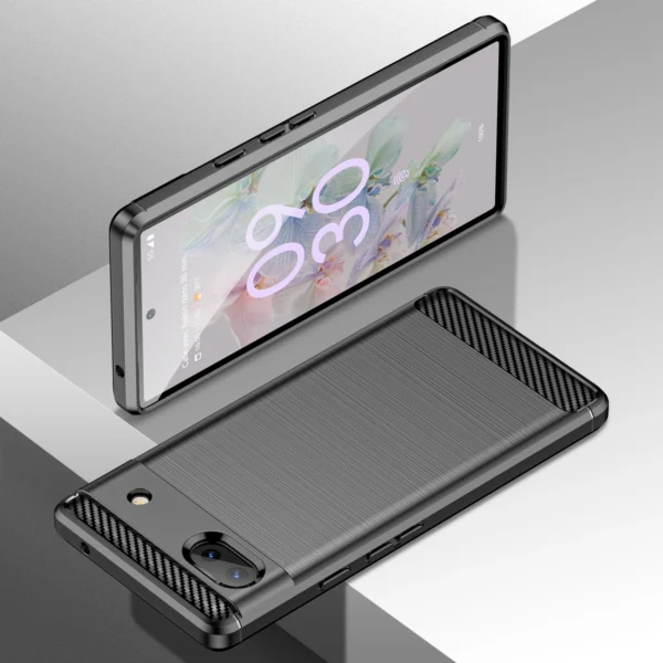 Anglies pluošto dėklas lankstus Google Pixel 6a juodas - Image 6