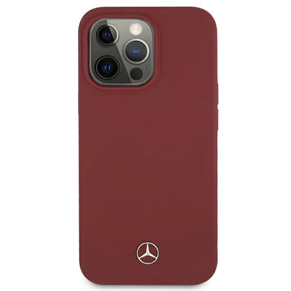 Mercedes MEHCP13LSILRE iPhone 13 Pro / 13 6,1" raudonas / red kietas dėklas Silicone Line - Image 3