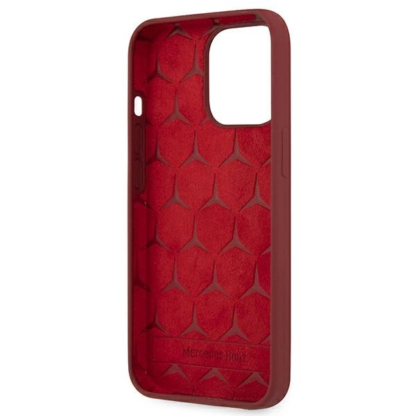 Mercedes MEHCP13LSILRE iPhone 13 Pro / 13 6,1" raudonas / red kietas dėklas Silicone Line - Image 7