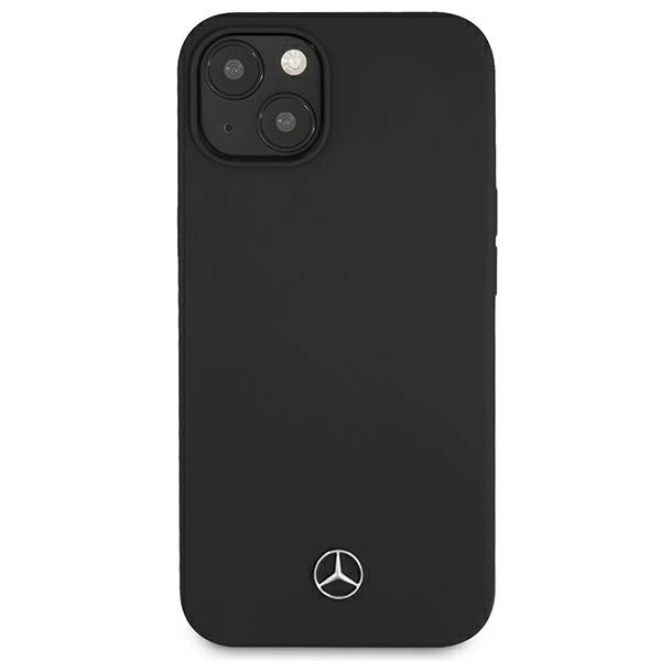 Mercedes MEHCP13SSILBK iPhone 13 mini 5,4" juodas / black kietas dėklas Silicone Line - Image 3