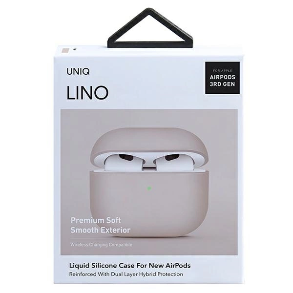 Uniq Lino silikoninis dėklas AirPods 3 - rožinis - Image 7