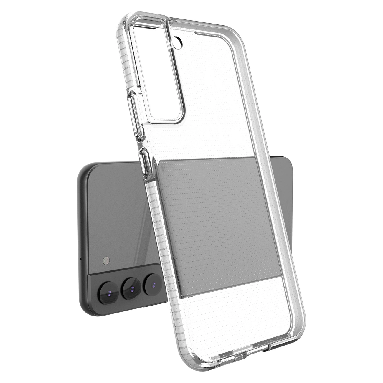 Spring Case dėklas gelinis su spalvotu rėmeliu Samsung Galaxy S22+ (S22 Plus) tamsiai mėlynas - Image 3