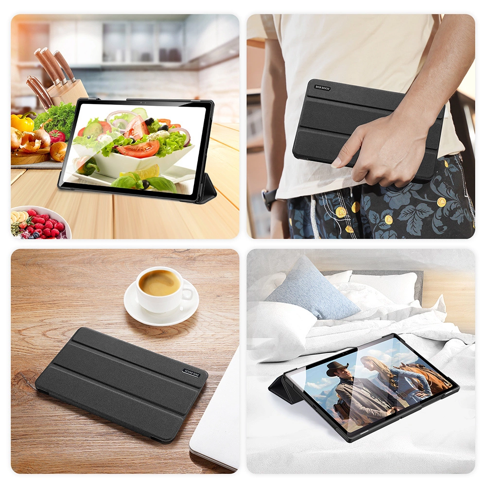 Dux Ducis Domo sulankstomas dėklas planšetei su Smart Sleep funkcija Samsung Galaxy Tab A8 10.5'' 2021 juodas - Image 9