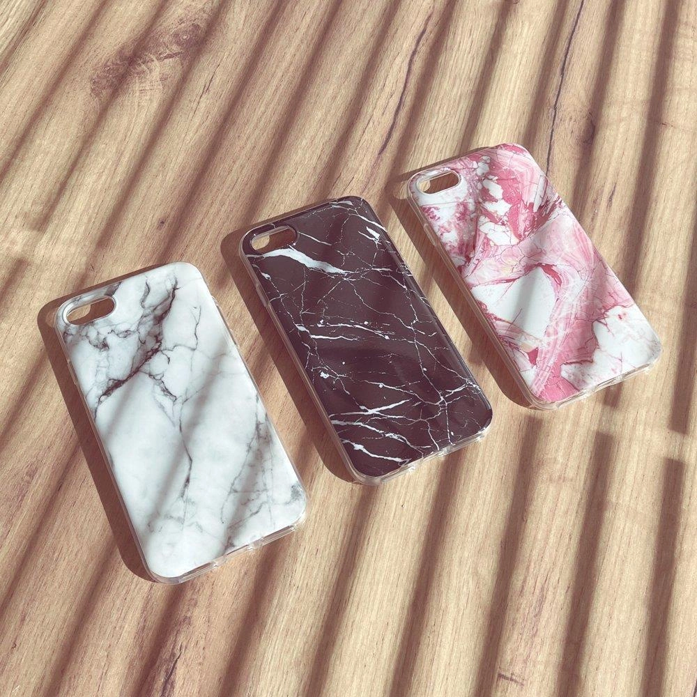 Wozinsky Marble TPU dėklas gelinis marmurinės tekstūros Samsung Galaxy S22 Ultra juodas - Image 2