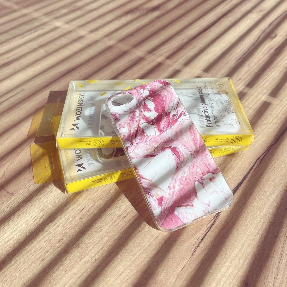 Wozinsky Marble TPU dėklas gelinis marmurinės tekstūros Samsung Galaxy A33 5G baltas - Image 2