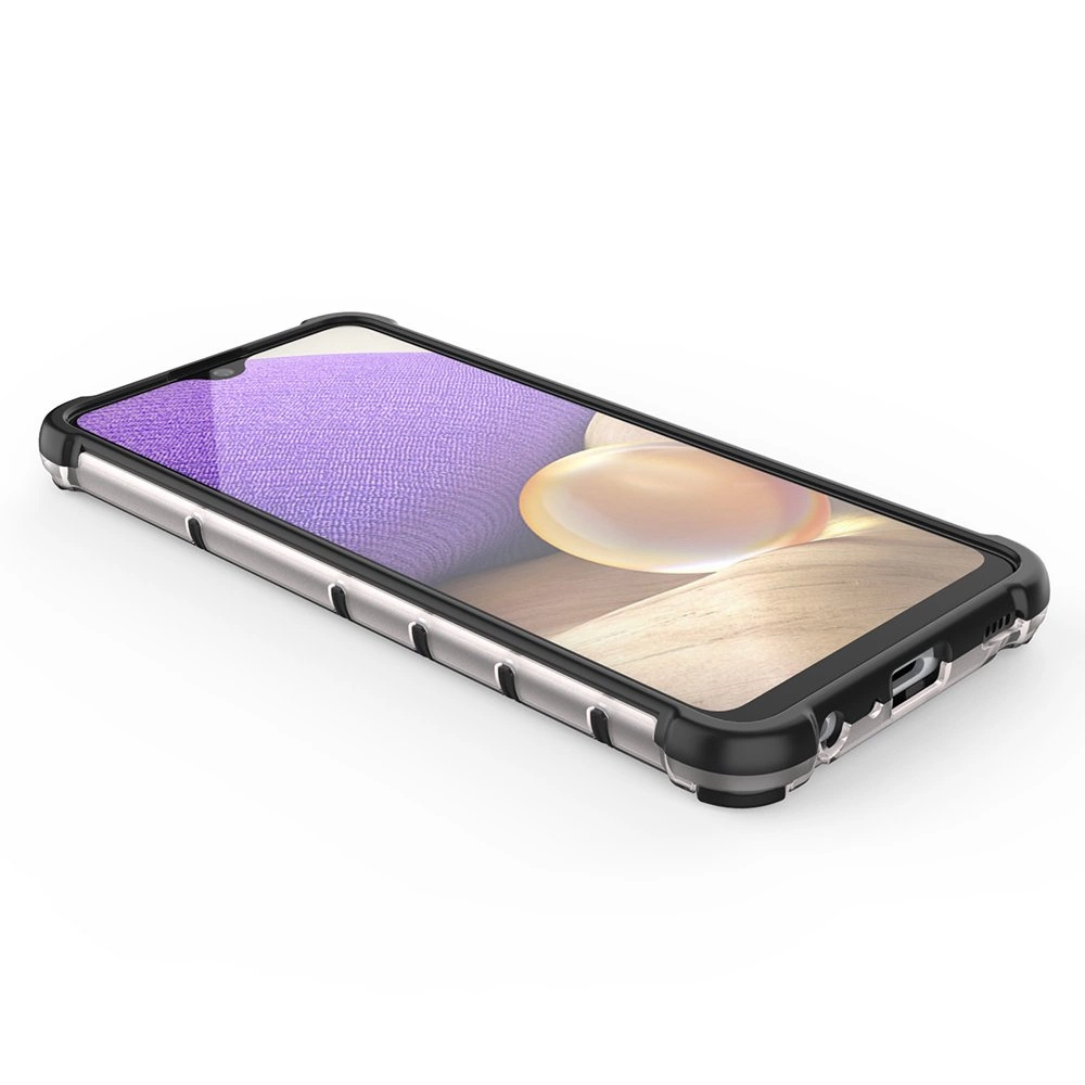 Honeycomb dėklas šarvuotas su gelio rėmeliu Samsung Galaxy A03s (166.5) juodas - Image 14