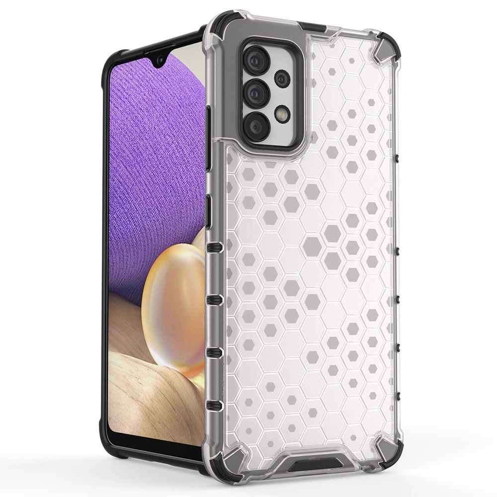 Honeycomb dėklas šarvuotas su gelio rėmeliu Samsung Galaxy A03s (166.5) juodas - Image 5