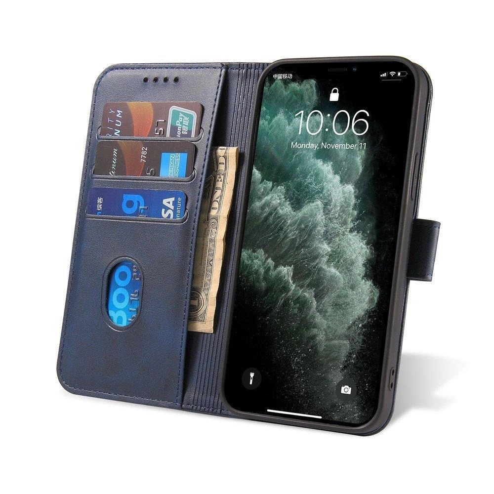 Magnet Case elegantiškas dėklas su atverčiamu dangteliu ir stovo funkcija Samsung Galaxy A73 mėlynas - Image 6
