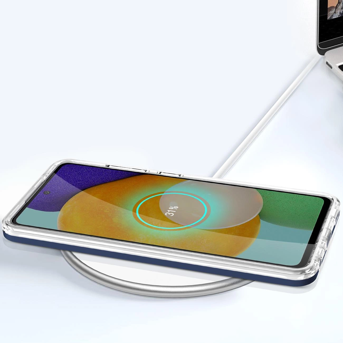 Clear 3in1 Case Samsung Galaxy A73 rėmelio gelio dėklas mėlynas - Image 7