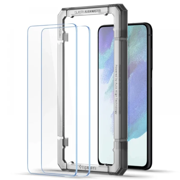 Spigen ALM Glas.tR grūdintas stiklas Samsung Galaxy S21 FE - 2 vnt. - Image 15