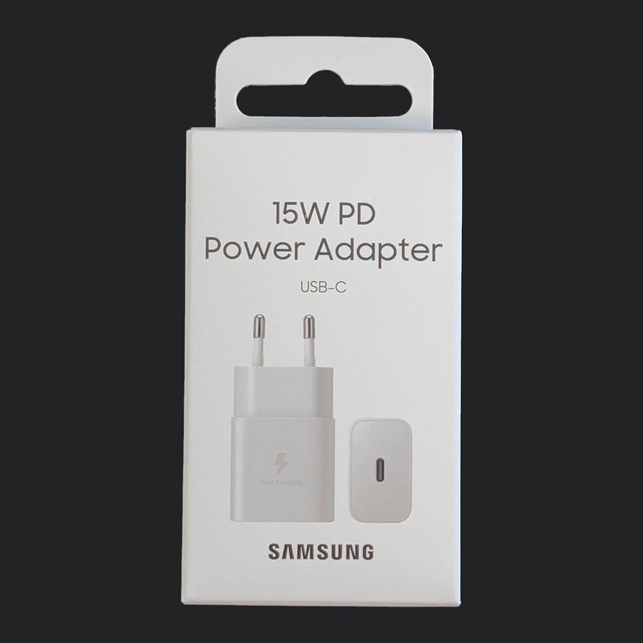 Samsung EP-T1510NWEGEU 15W PD USB-C AFC sieninis įkroviklis - baltas - Image 4