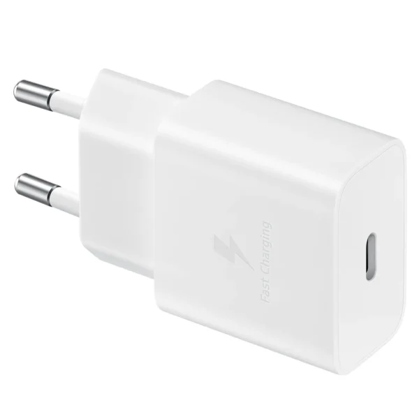 Samsung EP-T1510XWEGEU 15W PD USB-C AFC sieninis įkroviklis su USB-C kabeliu - baltas - Image 2