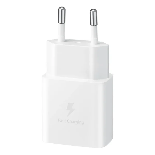 Samsung EP-T1510XWEGEU 15W PD USB-C AFC sieninis įkroviklis su USB-C kabeliu - baltas - Image 3