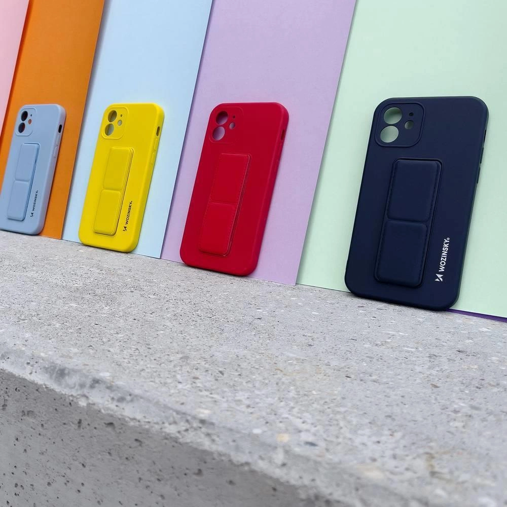 Wozinsky Kickstand silikoninis dėklas su stoveliu Xiaomi Redmi 10 juodas - Image 14