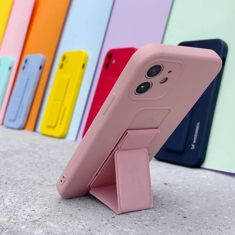 Wozinsky Kickstand silikoninis dėklas su stoveliu Samsung Galaxy A73 tamsiai mėlynas - Image 10