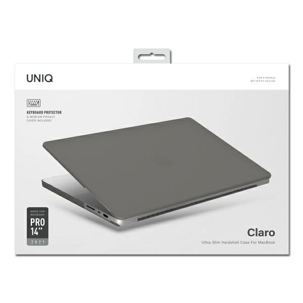 Uniq Claro dėklas MacBook Pro 14'' (2021) - skaidriai pilkas - Image 3