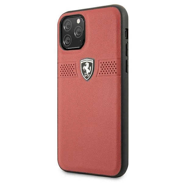 Ferrari FEOBAHCN58RE iPhone 11 Pro 5,8" raudonas/red kietas dėklas Off Track Leather - Image 2