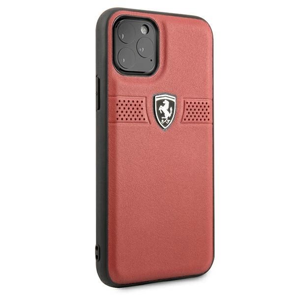Ferrari FEOBAHCN58RE iPhone 11 Pro 5,8" raudonas/red kietas dėklas Off Track Leather - Image 5