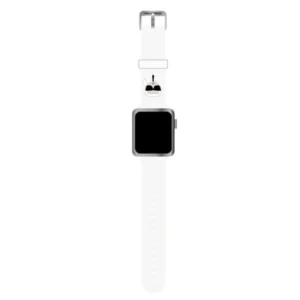 Karl Lagerfeld Silicone Karl Heads Strap for Apple Watch 38 / 40 / 41 mm - white