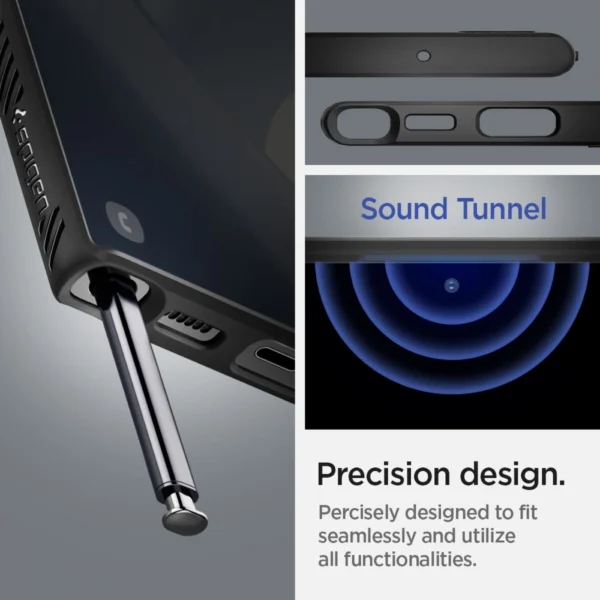 Spigen Liquid Air dėklas Samsung Galaxy S22 Ultra - matinė juoda - Image 10