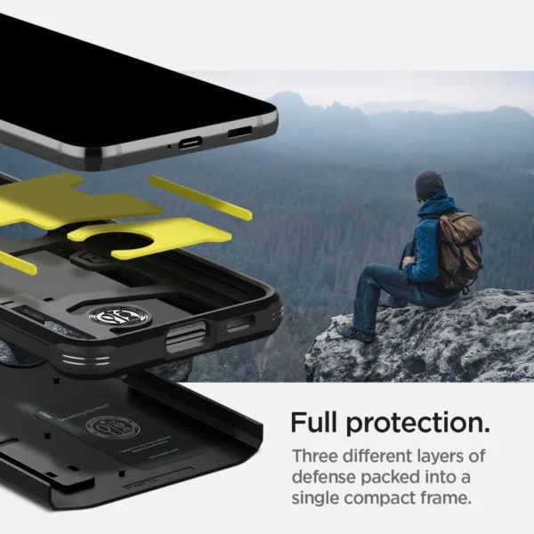 Spigen Tough Armor dėklas Samsung Galaxy S22 - juodas - Image 8