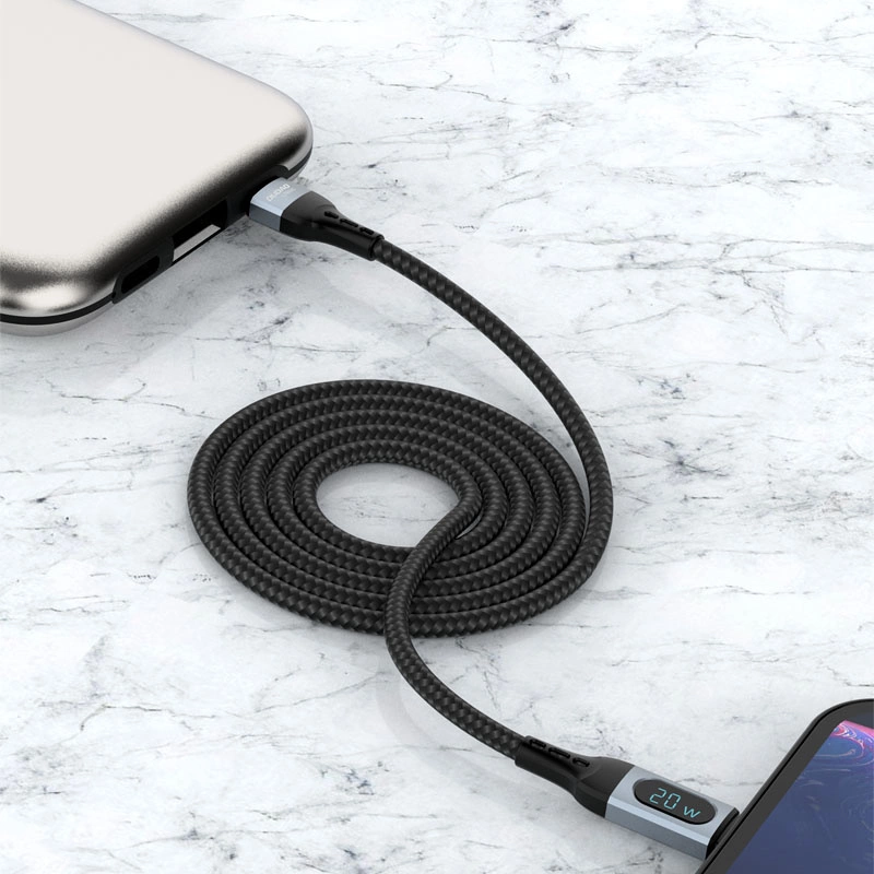Dudao USB Type C – Lightning laidas greitam įkrovimui PD 20W 1m juodas (L7MaxL) - Image 2