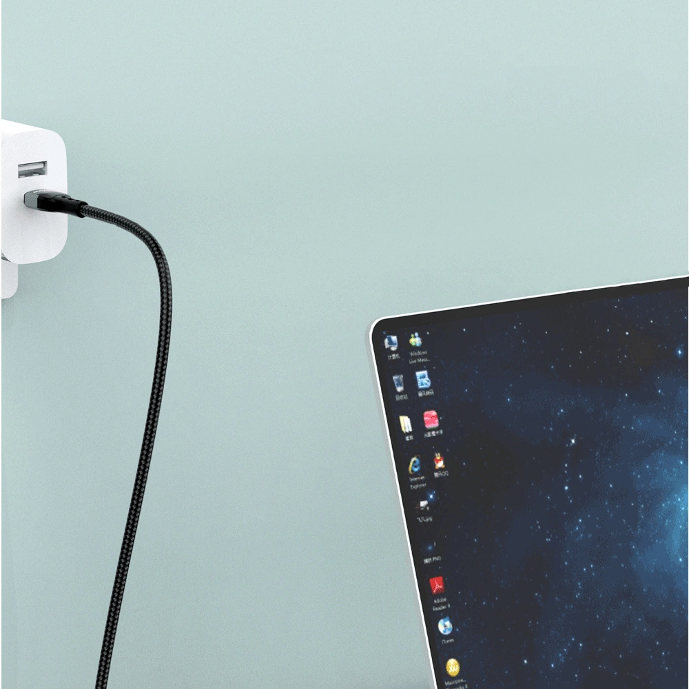 Dudao USB Type C – Lightning laidas greitam įkrovimui PD 20W 1m juodas (L7MaxL) - Image 6