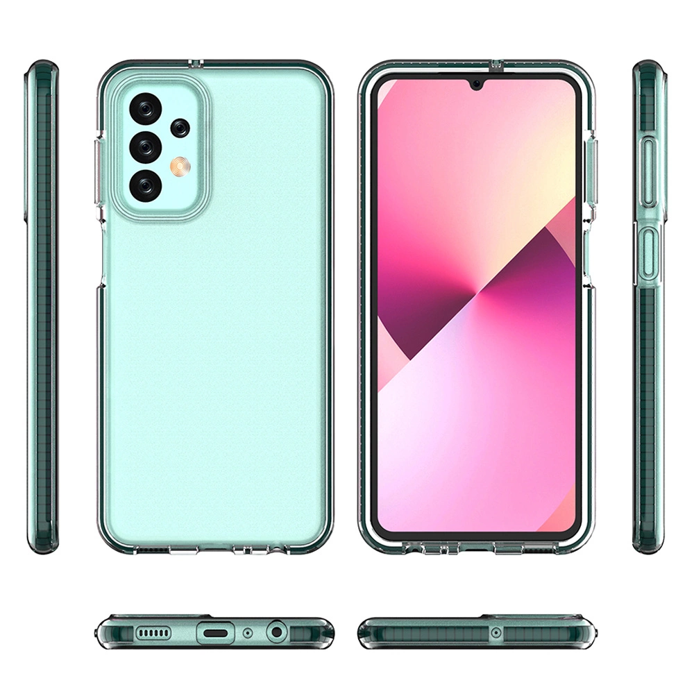 Spring Case dėklas Samsung Galaxy A23 silikoninis su rėmeliu juodas - Image 2