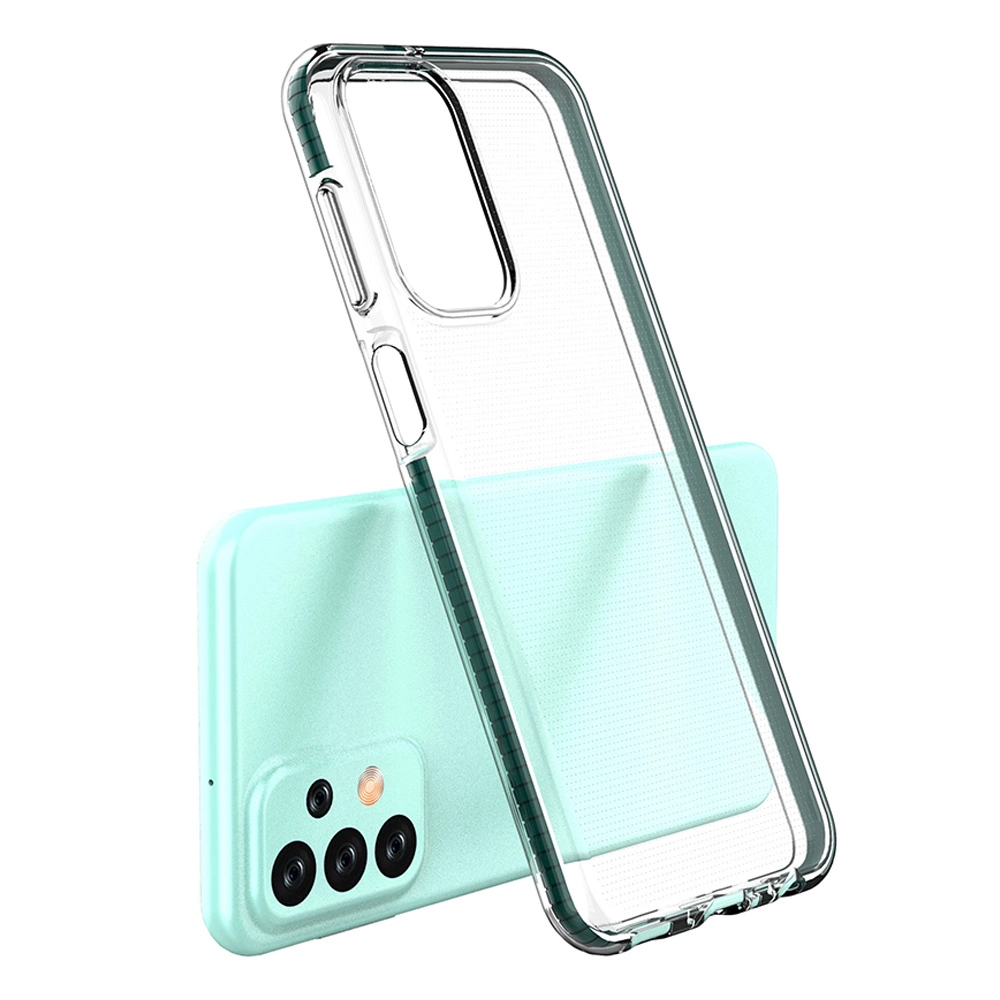 Spring Case dėklas Samsung Galaxy A23 silikoninis su rėmeliu juodas - Image 3