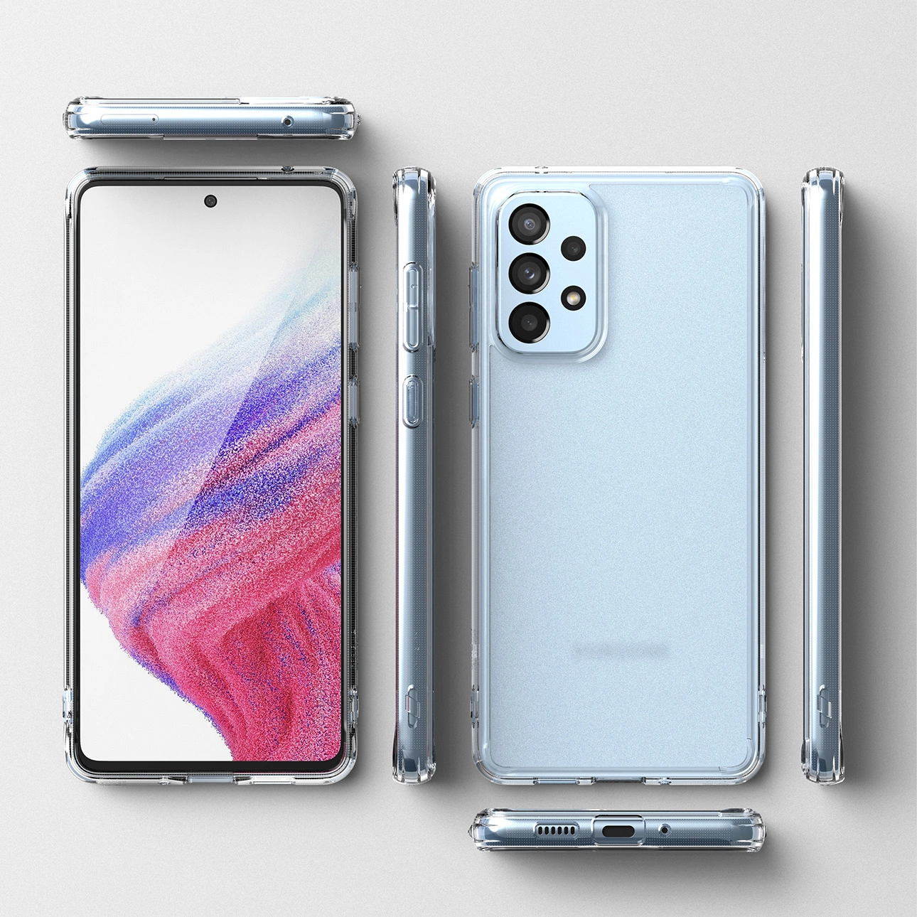 Ringke Fusion Matte TPU dėklas su permatomu geliniu rėmeliu Samsung Galaxy A73 - Image 8