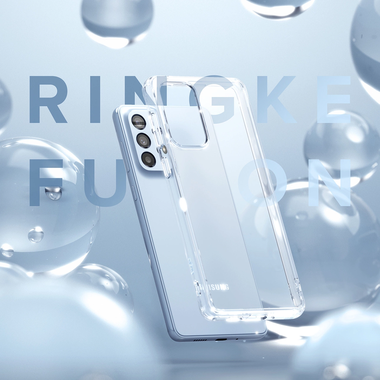 Ringke Fusion Matte TPU dėklas su permatomu geliniu rėmeliu Samsung Galaxy A73 - Image 9