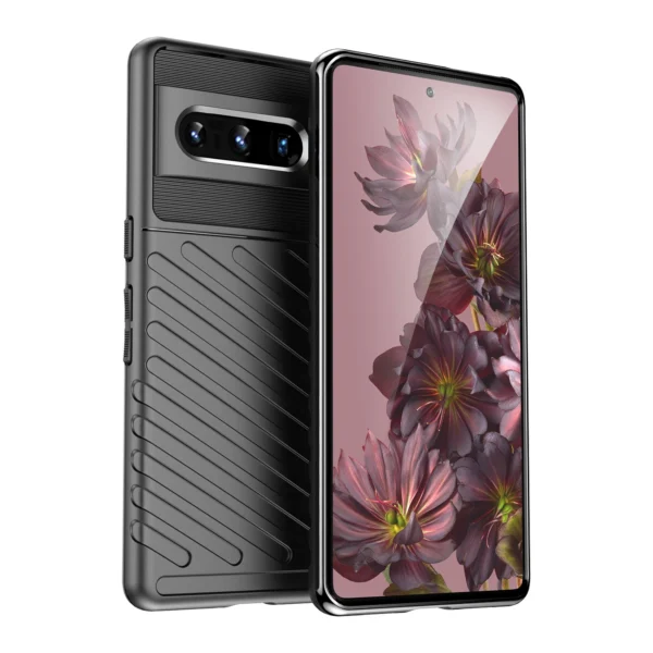 Thunder Case flexible armored cover for Google Pixel 7 Pro black
