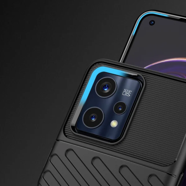 Thunder dėklas lanksčiu armuotu paviršiumi Realme 9 Pro+ (9 Pro Plus) juodas - Image 4