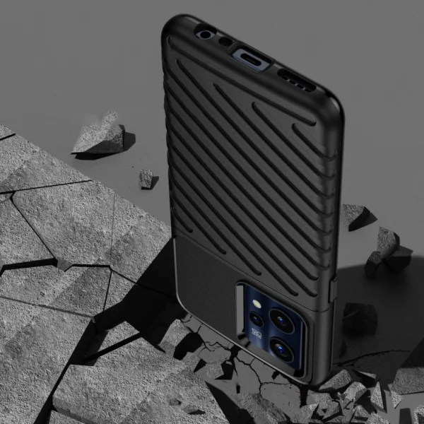 Thunder dėklas lanksčiu armuotu paviršiumi Realme 9 Pro+ (9 Pro Plus) juodas - Image 7