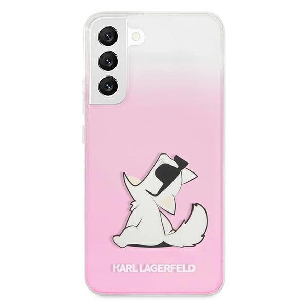 Karl Lagerfeld KLHCS22MCFNRCPI S22+ S906 kietasis dėklas rožinis/pink Choupette Eat - Image 3