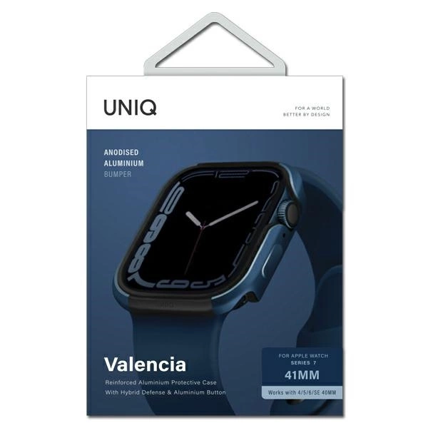 Uniq Valencia dėklas Apple Watch 4/5/6/7/8/SE/SE2 40/41mm - mėlynas - Image 3