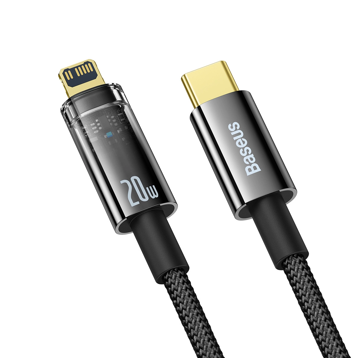 Baseus Explorer Series USB Type C - Lightning 20W 1m kabelis juodas (CATS000001) - Image 2